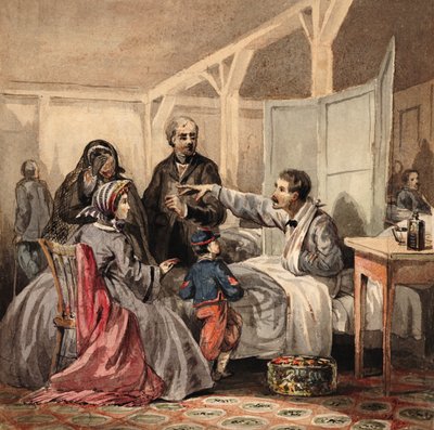 ورقة الموسيقى تغطي رسالة من ساحة المعركة ، حانة. 1864 (ليثو ملون) بواسطة جيمس فولر كوين